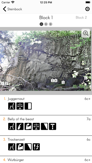 bouldern.ch Screenshot