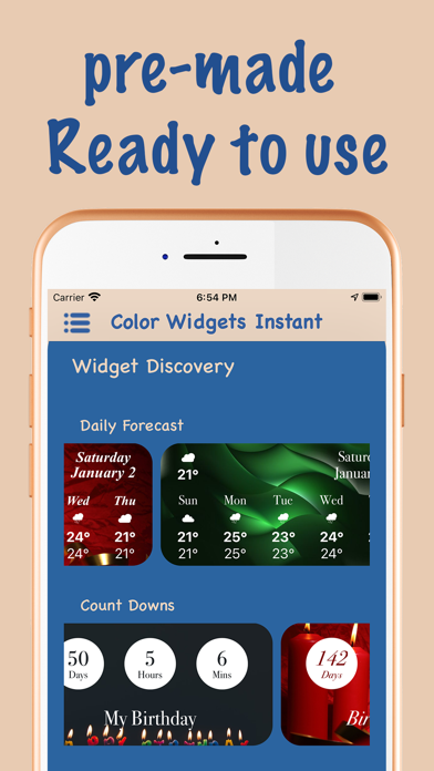 Color Widgets Instant Screenshot