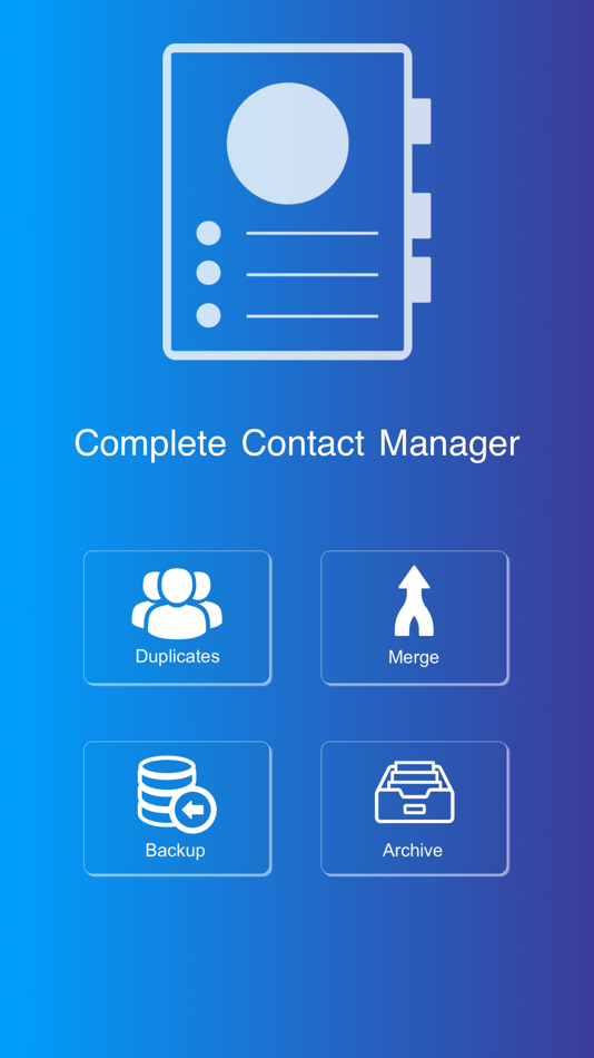 #1. Contact Backup & Duplicates (iOS) By: Patel Saurabh