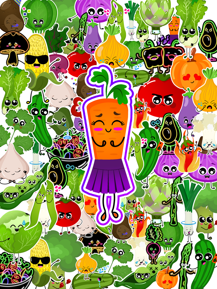 Veggies Food Stickers