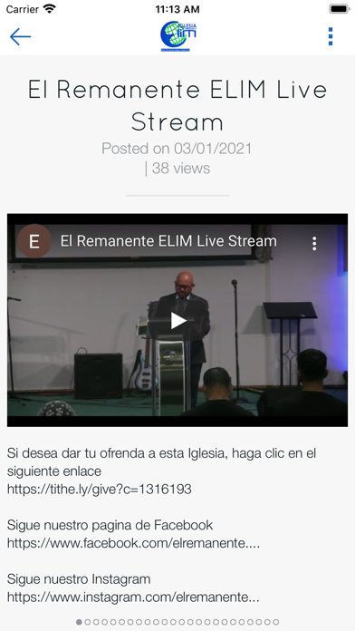 Iglesia El Remanente Elim Screenshot