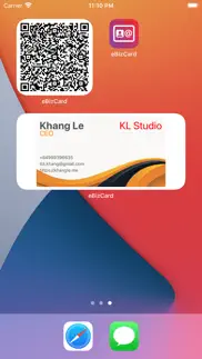 contactless business card iphone screenshot 1