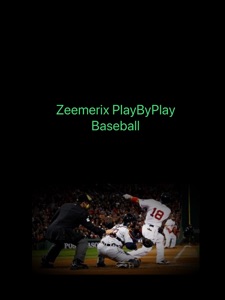 Zeemerix PlayByPlay Baseball screenshot #1 for iPad