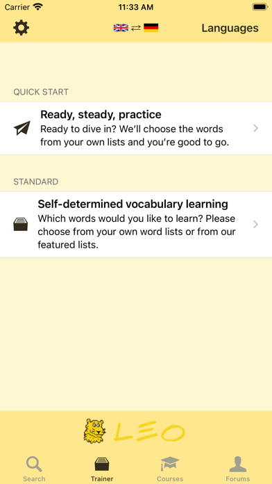 LEO dictionary Screenshot
