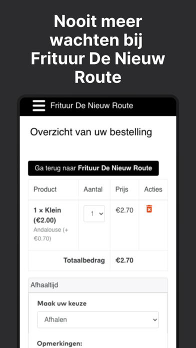 Frituur De Nieuw Route Screenshot