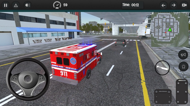 Emergency Ambulance Car Driver