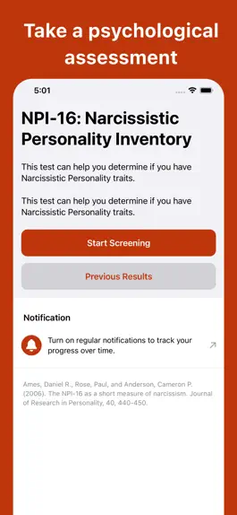Game screenshot Narcissistic Personality Test mod apk