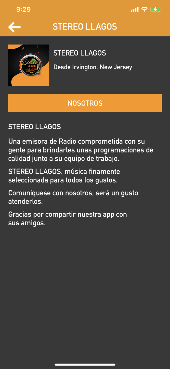STEREO LLAGOS