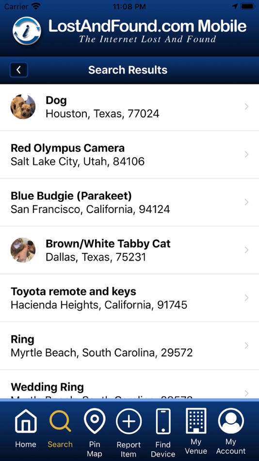 #4. LostAndFound.com Mobile (iOS) 由: The Internet Lost and Found, Inc.