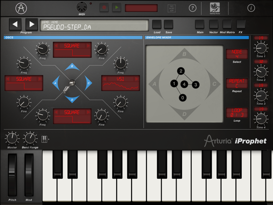 iProphet Synthesizer iPad app afbeelding 2