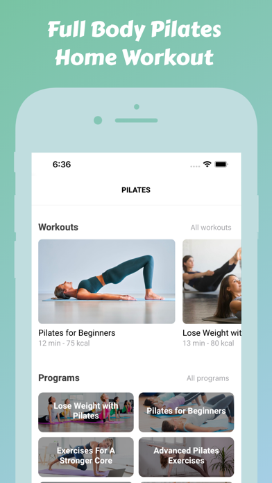 Pilates Workout Plan Screenshot