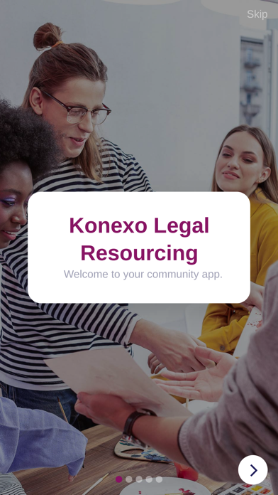 Konexo Legal Resourcing Screenshot