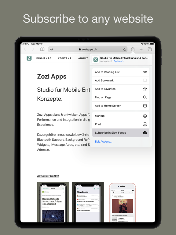 Screenshot #4 pour Slow Feeds