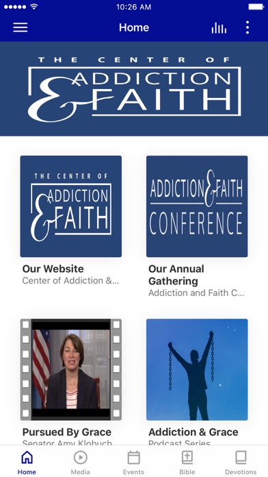 Center of Addiction & Faith Screenshot