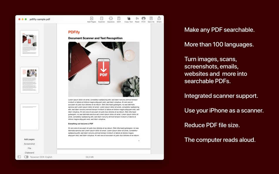 #1. PDFify (macOS) 由: Dirk Holtwick