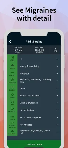 Game screenshot Migraine Pal Tracker mod apk
