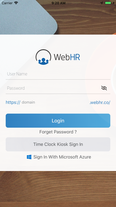 WebHR Screenshot