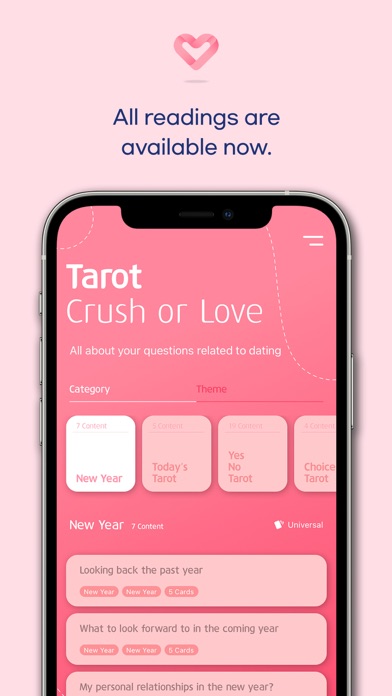 Crush or Love Tarot Screenshot