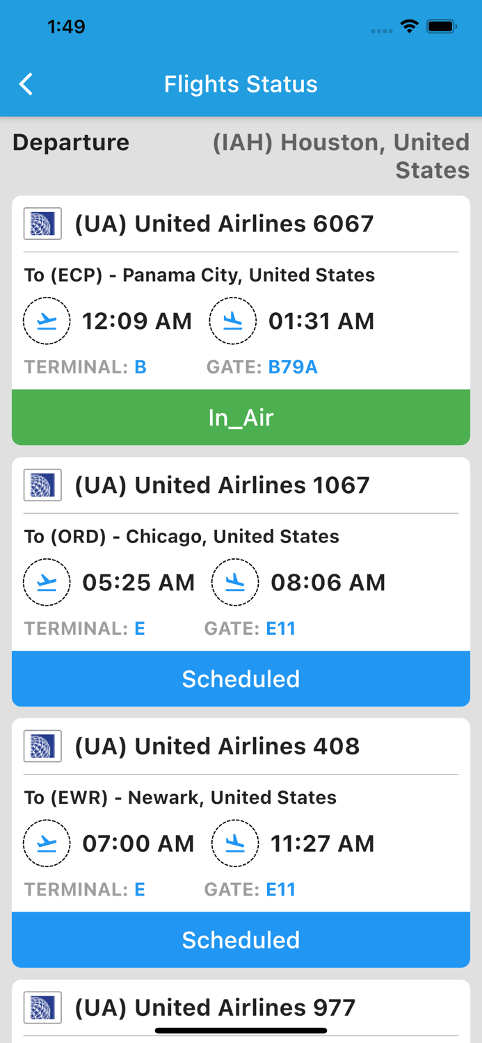 Flights Status Live Updates