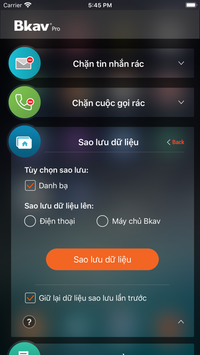 Bkav Pro Mobile Screenshot