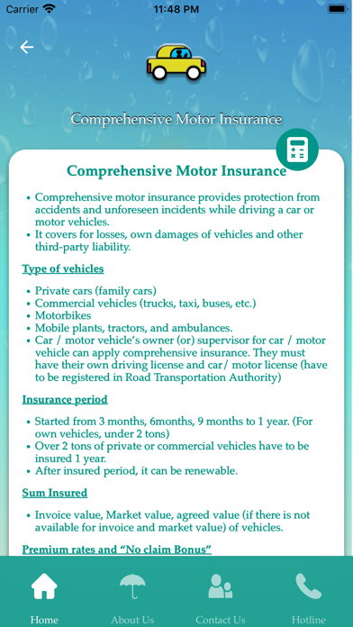 EFI General Insurance Screenshot