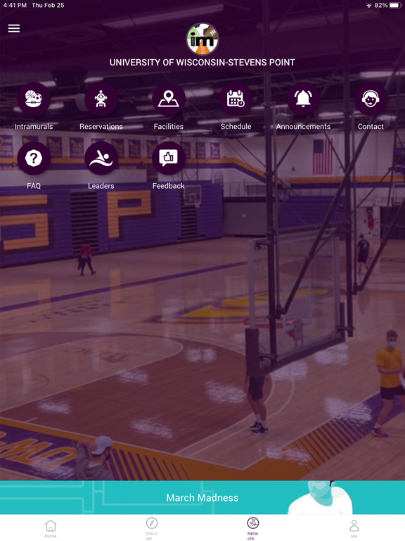 UWSP IM iPad screenshot 1 - Sports app