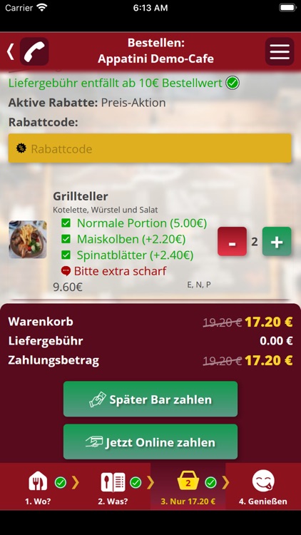 Appatini: Einfach. Bestellen.