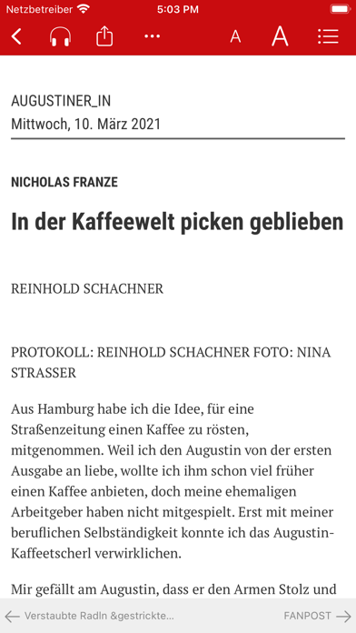 AUGUSTIN ePaper Screenshot