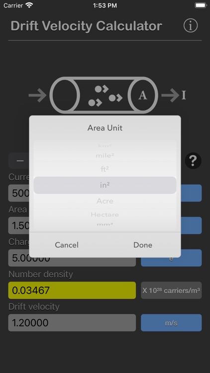 Drift Velocity Calculator