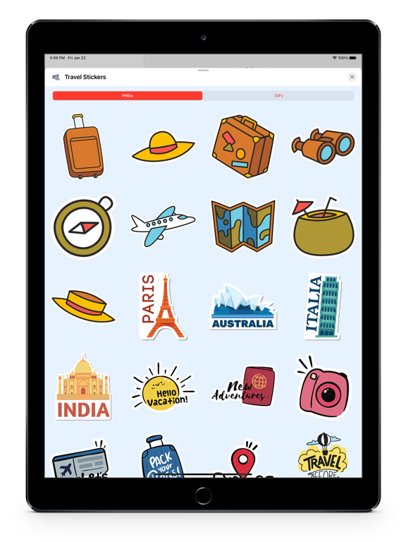 Screenshot #6 pour Travel - GIFs & Stickers