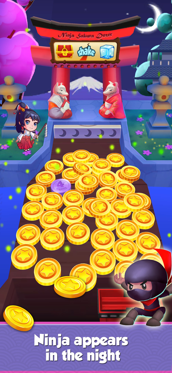 Coin Mania Ninja Sakura Dozer