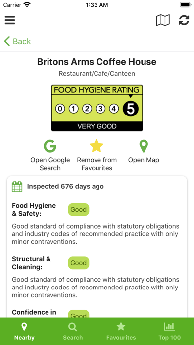 My Food Hygiene Ratings Screenshot