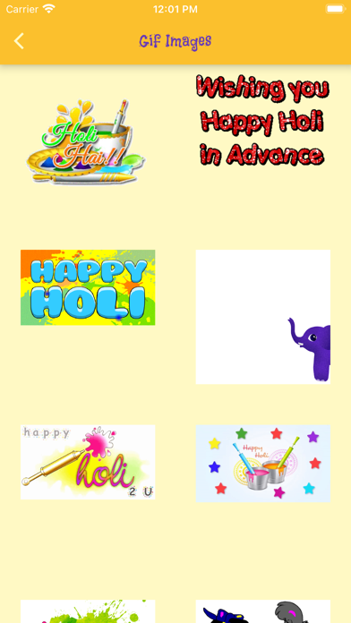 Happy Holi Wishes Images GIFs Screenshot