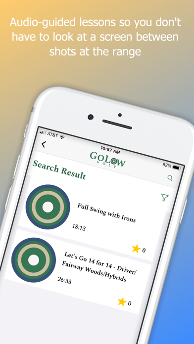 GoLow Golf: Audio Lessons Screenshot