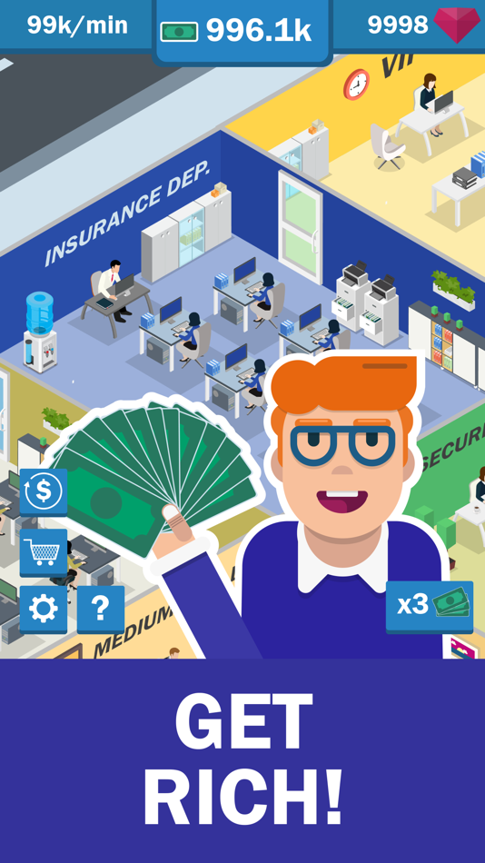 #1. Idle Bank Office (iOS) Bởi: Andrei Naumov