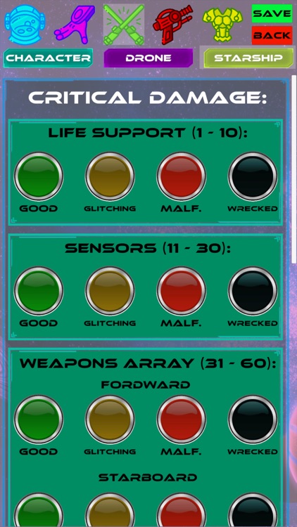 SF Character Sheet screenshot-5