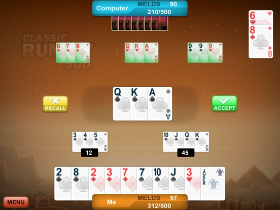 Screenshot #4 pour Rummy 500 Classic fun game