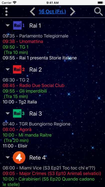 Programmi in TV "In Tele"