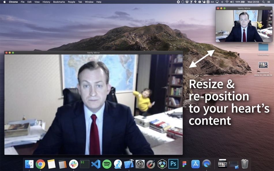 #2. Vanity Mirror © (macOS) 由: App Ktchn Ltd