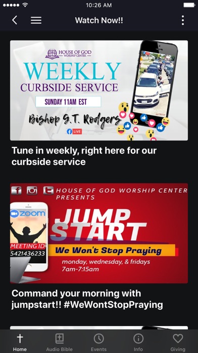 House of God Worship Center VA Screenshot
