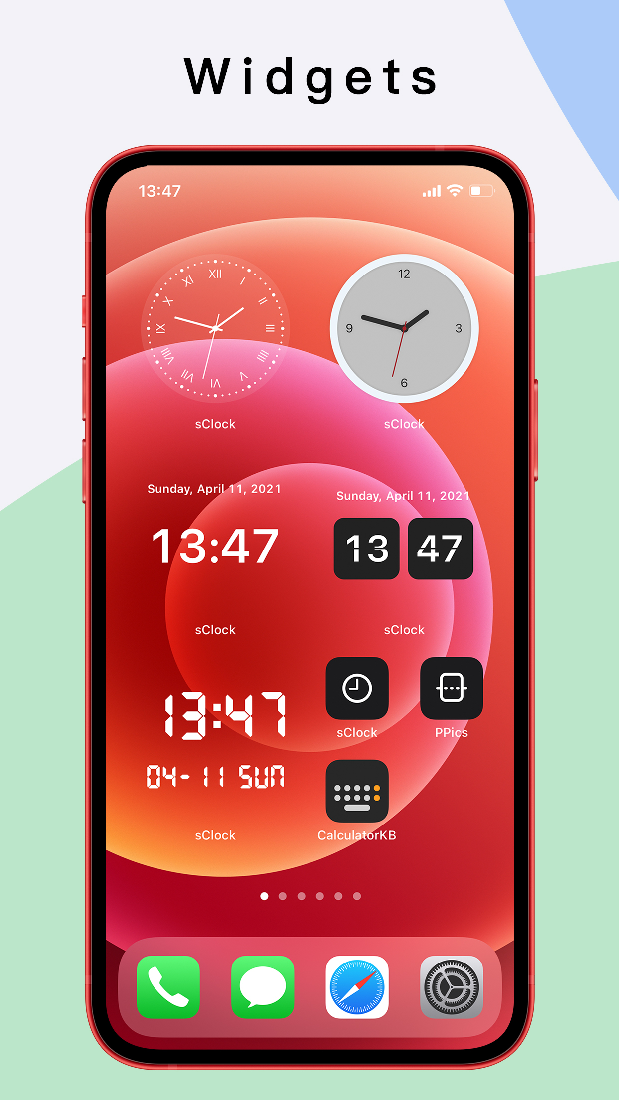 sClock - Floating Widgets