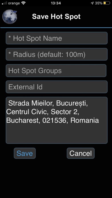 Nexus GPS Tracking Screenshot