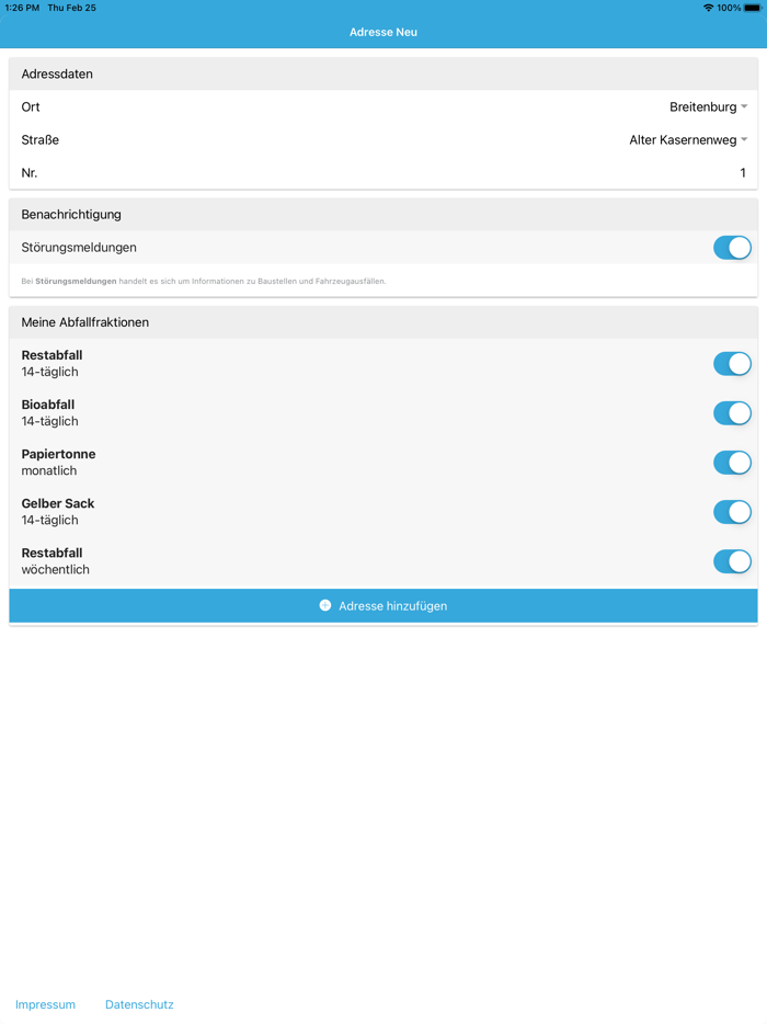 Abfall-App Kreis Steinburg