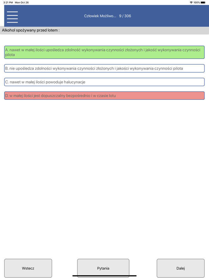 Pytania ULC Egzamin PPLA