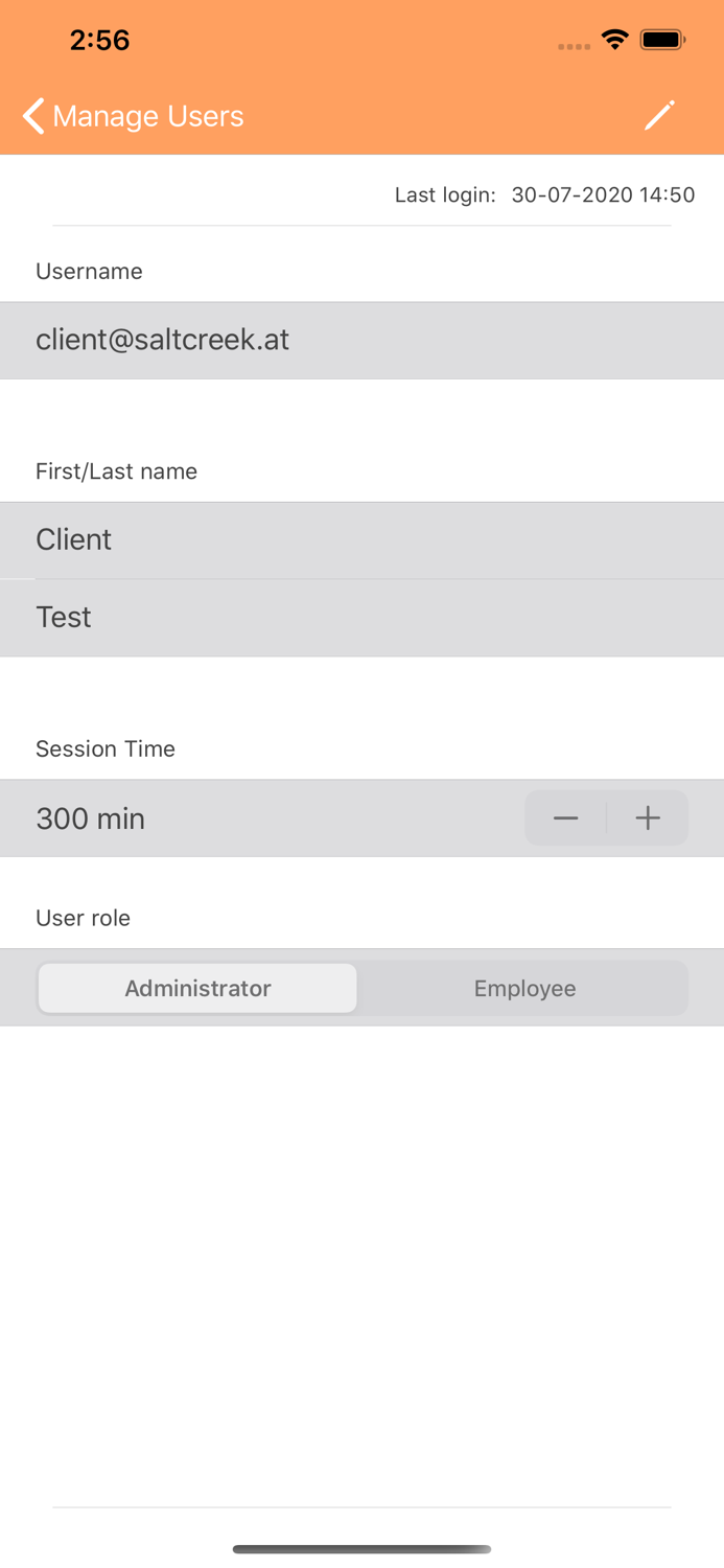 Saltcreek - Client Admin