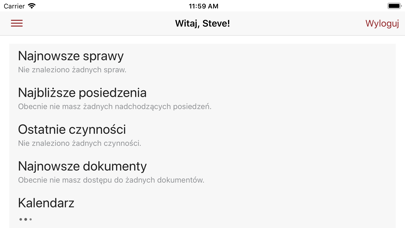 Portal Informacyjny Sądów Screenshot