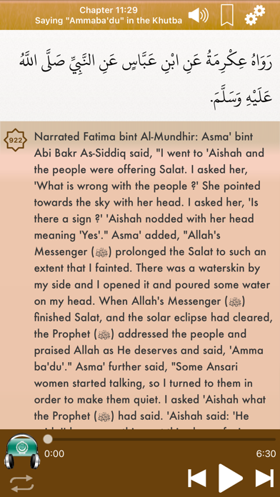 Sahih Bukhari Audio : English screenshot 4