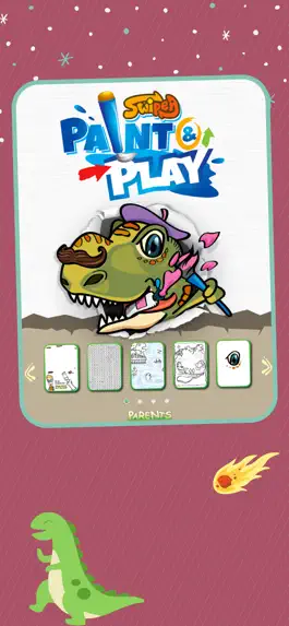 Game screenshot Kids Paint & Play: Dinosaur mod apk