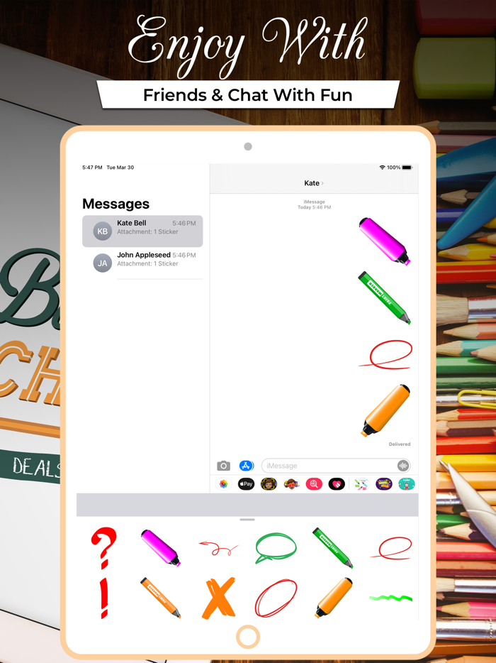 Message Highlighter Stickers