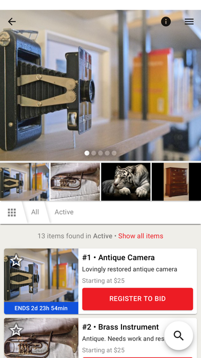 Huffmans Auctions Screenshot